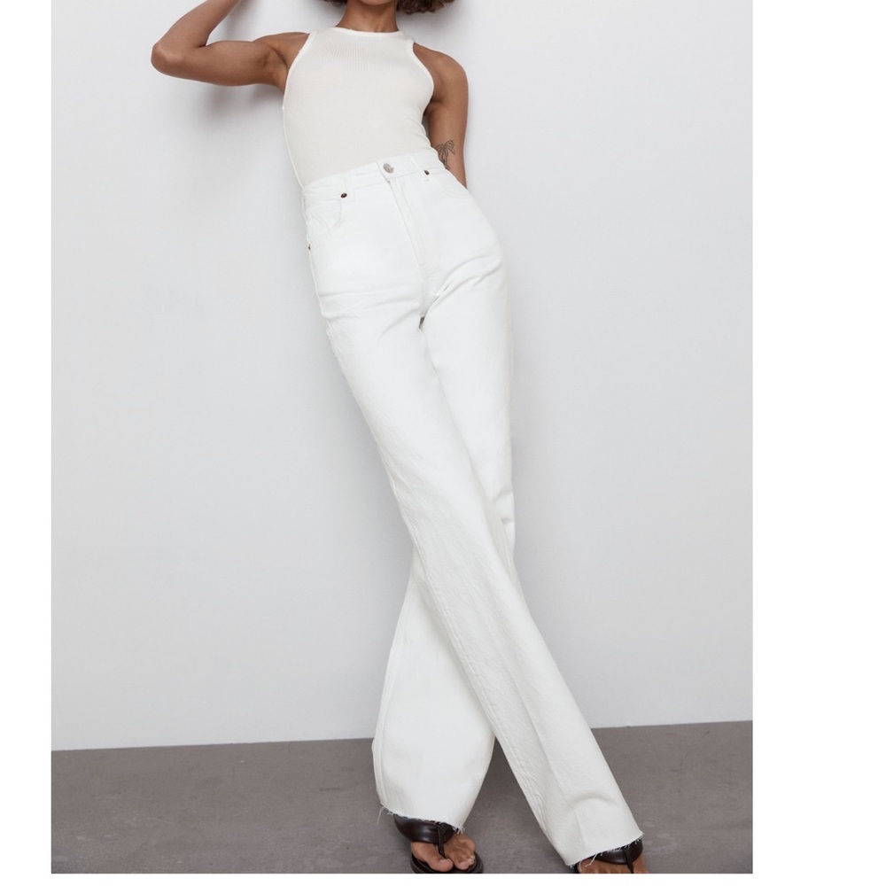 Zara high waited full length jeans